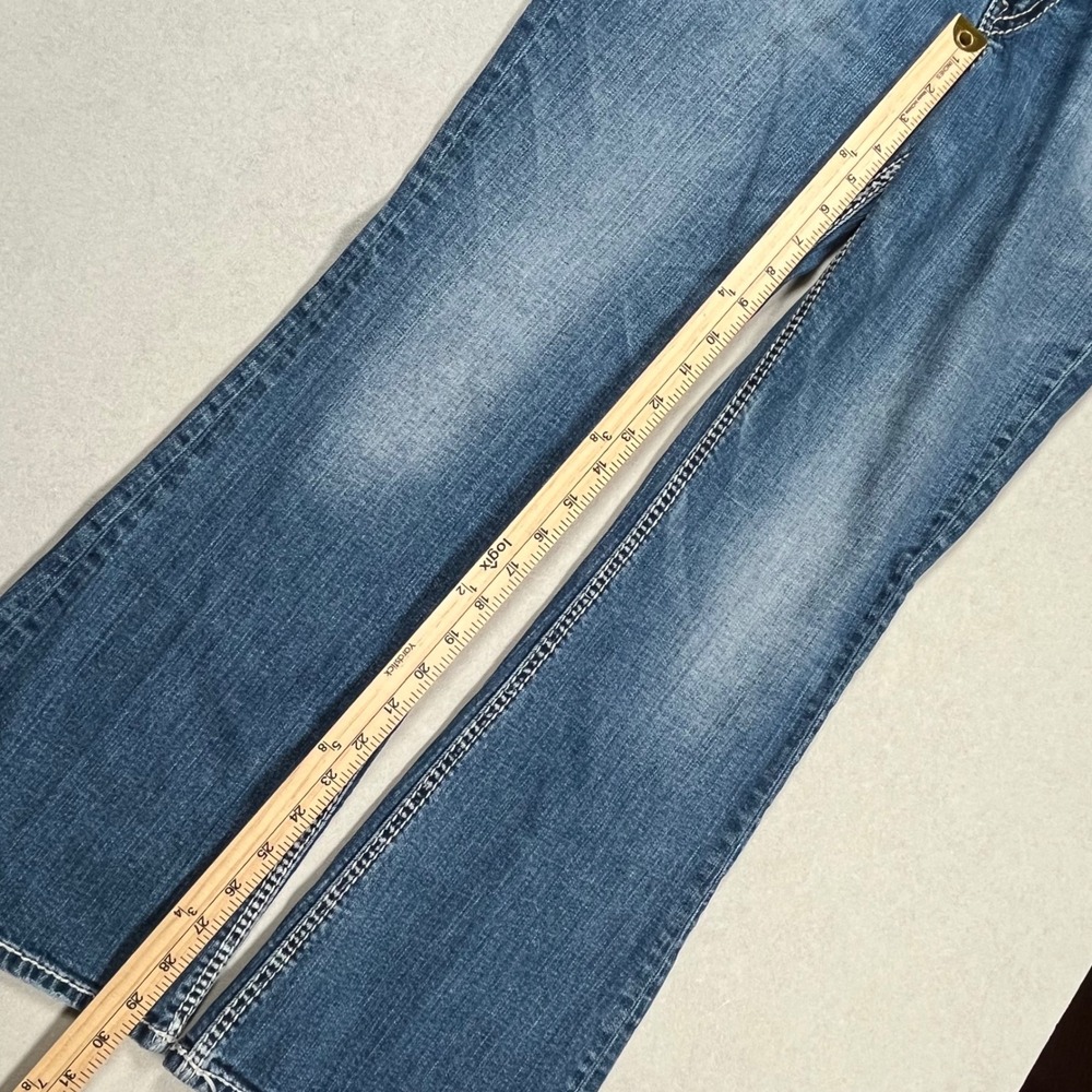 Silver Jeans Suki Surplus Bootcut Jeans Women 30 Blue Thick Stitch Flap Pocket - Picture 7 of 10